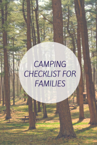 Camping check list